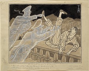 Kuolleet kenraalit kummittelevat Berchtesgadenissa tekijältä Thomas Theodor Heine