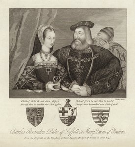 Charles Brandon Suffolkin herttua ja Ranskan kuningatar Maria