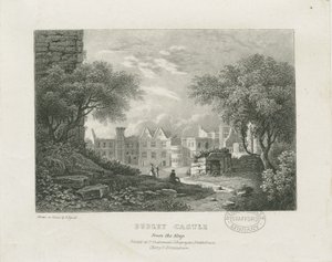 Dudleyn linna - The Keep: litografia ja [1800-luku] tekijältä Thomas Underwood