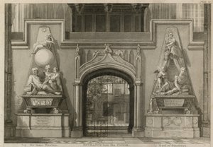 Sisäänkäynti kuoroon, Westminster Abbey, Lontoo tekijältä Thomas Uwins