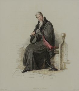 Master of Arts, kaiverrettu J. Agar, julkaistu R. Ackermannin teoksessa "History of Oxford", 1814 (käsinvärinen etsaus)