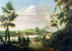 Suora pohjoismainen yleisnäkymä Sydney Covesta, 1794