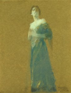 Nainen sinisessä tekijältä Thomas Wilmer Dewing