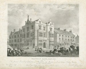 Hanley - District Bank: litografia, nd [?1833] (painettu) tekijältä Thomas Witlam Atkinson
