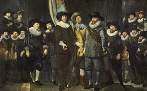 Amsterdamin III piirin kansalaiskaarti kapteeni Allaert Cloeckin ja luutnantti Lucas Jacobsz Rotgansin komennossa, 1632. tekijältä Thomas de Keyser