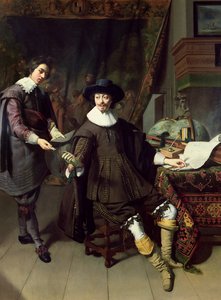 Constantijn Huygens (1596-1687) ja hänen virkailijansa, 1627