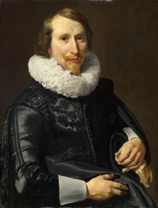 Gentlemanin muotokuva, n. 1626 (öljy paneelille) tekijältä Thomas de Keyser