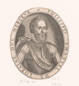Muotokuva Philippe-Emmanuel de Lorrainesta Mercoeurin herttua tekijältä Thomas de Leu