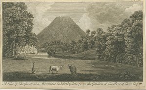 Dovedale - Thorpe Cloud: kaiverrus, nd [n. 1790] (vedos) (kuva) tekijältä Thomas of Derby (after) Smith
