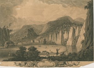 Wetton Mill: kaiverrus, nd [n. 1743] (vedos) (printti) tekijältä Thomas of Derby (after) Smith