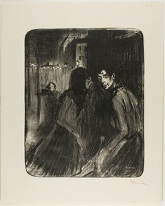 Riitelevät prostituoidut tekijältä Théophile Alexandre Pierre Steinlen