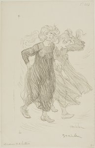 Tuulen puuska tekijältä Théophile Alexandre Pierre Steinlen