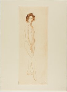 Malli seisoo tekijältä Théophile Alexandre Pierre Steinlen