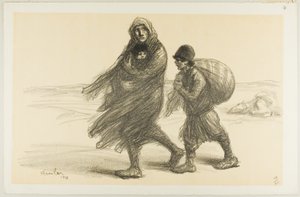Serbian Exodus, levy 21, Actualités-julkaisusta tekijältä Théophile Alexandre Pierre Steinlen
