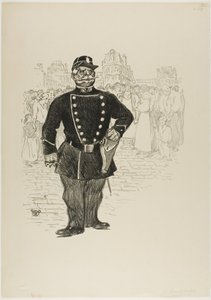Street Security tekijältä Théophile Alexandre Pierre Steinlen