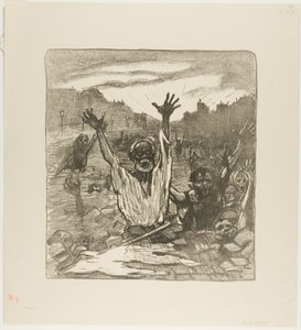 Katujen huuto! tekijältä Théophile Alexandre Pierre Steinlen