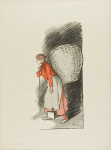 Rag-picker tekijältä Théophile Alexandre Pierre Steinlen
