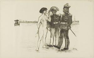 Totuus ja kaksi sotilasta tekijältä Théophile Alexandre Pierre Steinlen