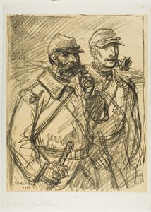 Kaksi sotilasta tekijältä Théophile Alexandre Pierre Steinlen