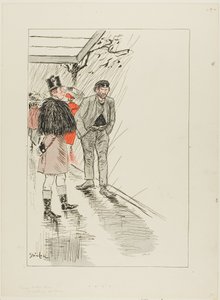 Pariisin kulkuri tekijältä Théophile Alexandre Pierre Steinlen