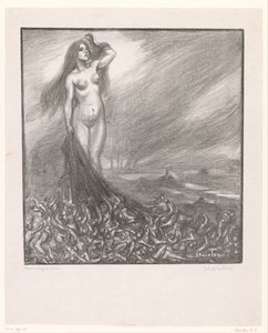 Kunnianosoitus Zolalle Hommage à Zola (otsikko esineessä) tekijältä Théophile Alexandre Steinlen (signed by artist)