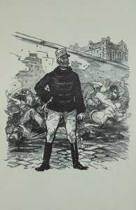 Kenraali Gaston Auguste (1830-1909) Marquis de Gallifet, kaikessa kunniassaan tekijältä Théophile Alexandre Steinlen