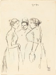 Juoruilevat naiset tekijältä Théophile Alexandre Steinlen