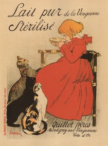 Puhdasta steriloitua maitoa Vingeanne-julisteesta, 1890-luku
