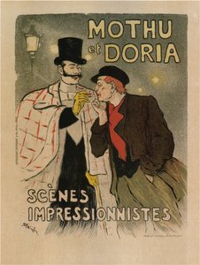 Mothu ja Doria. Impressionistisia kohtauksia, 1893 tekijältä Théophile Alexandre Steinlen