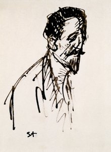 Jehan Rictuksen muotokuva, 1900-luku tekijältä Théophile Alexandre Steinlen