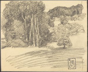 Courdemanchen metsä tekijältä Théophile Alexandre Steinlen