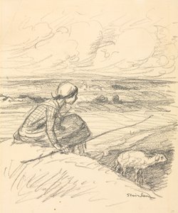 Paimentar, 1800-luvun viimeinen neljännes tai 1900-luvun ensimmäinen neljännes. tekijältä Théophile Alexandre Steinlen