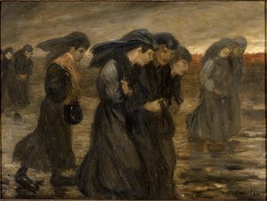Työläisten paluu Työläisten paluu, 1903. tekijältä Théophile Alexandre Steinlen
