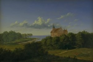 Maisema kartanoineen. Sävellys