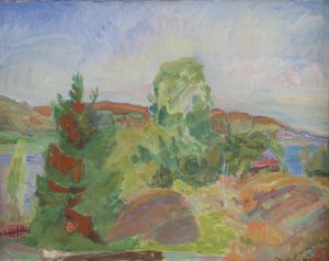 Juhannus. Maisema