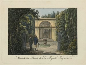 Vanhempien muistomerkki Pavlovskin puistossa, 1810-luku.