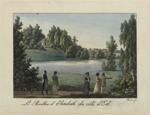 Elizabeth-paviljonki Pavlovsk Parkissa, 1810-luku.