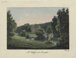 Näkymä ystävyyden temppelistä Pavlovskissa, 1810-luku.