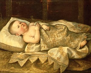 Prinssi Leopold de Medicin muotokuva vauvana