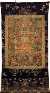 Kolmas Panchen Lama Losan Penden Yeshe (guassi kankaalla) tekijältä Tibetan School