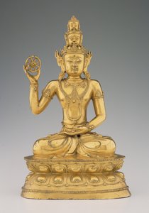 Vajrasattvadhatu Lokesvara (kullattu kupariseos) tekijältä Tibetan School