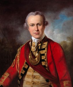Tuntematon upseeri Royal Regiment of Footissa, n. 1760 (öljy kankaalle)