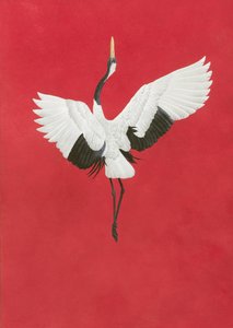 The Dance-Red,Akvarelli ja guache Arches 640 g/m² paperille, 96 x 66 cm.