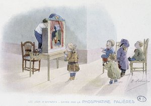 Lasten pelit: nukketeatteri - dess. kirjoittanut Lobrichon, toim. Kirjailija: Phosphatine Falières