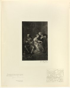 Avioliitto à la mode (yksityiskohta), Old English Mastersilta tekijältä Timothy Cole