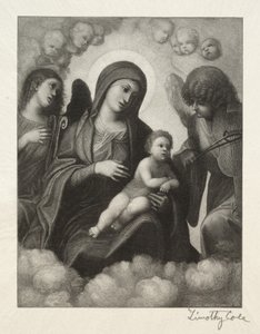 Vanhat italialaiset mestarit: Madonna and Child in Glory, 1891. tekijältä Timothy Cole