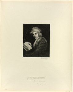 Mary Wollstonecraftin muotokuva Old English Mastersilta tekijältä Timothy Cole