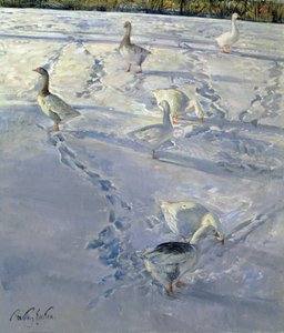 Shadows and Trackways (öljy kankaalle) tekijältä Timothy Easton