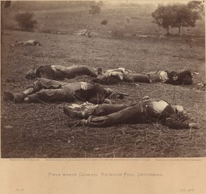 Kenttä, jossa kenraali Reynolds kaatui, Gettysburg, 5. heinäkuuta 1863