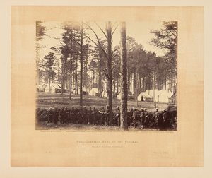 Potomacin armeijan päämaja, Brandy Station, Virginia. tekijältä Timothy H. OSullivan